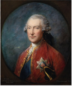 Portrait of Hugh Smithson (Percy), Ist Duke of Northumberland (1714-1786), former Lord Lieutenant of Ireland