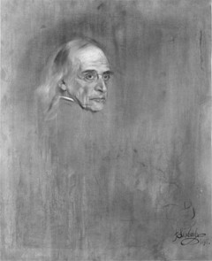 Portrait of Momssen by Franz von Lenbach