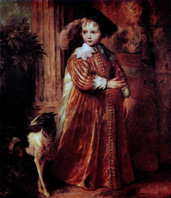 Portrait of Willem II van Oranje-Nassau (1626-1650) as a child by Anthony van Dyck