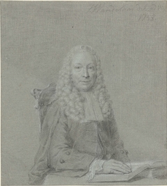 Portret van een onbekende Amsterdamse magistraat by Jan Wandelaar