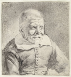 Portret van een onbekende oude man by Cornelis Visscher II