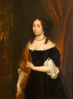 Portret van een vrouw by Caspar Netscher