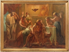 Priamus Asking Achilles for Hector's Body by Louis Masreliez
