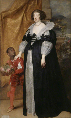 Princess Henrietta of Lorraine (1611–1660), Attended by a Page by Anthony van Dyck