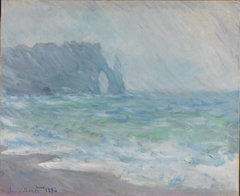 Rain at Eretat by Claude Monet