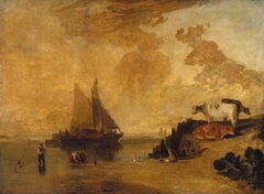 River Scene with Cattle by J. M. W. Turner