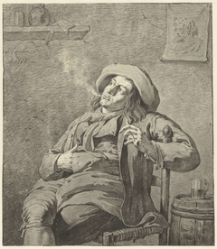 Rokende man by Jan Ekels II