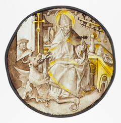 Roundel with Saint Dunstan of Canterbury by Anonymous