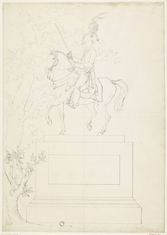 Ruiterstandbeeld van de prins van Oranje, 1815 by Unknown Artist