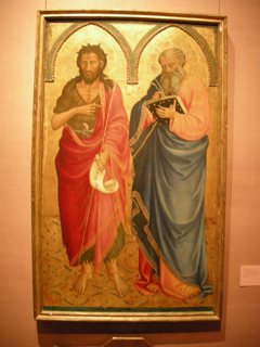 Saints John the Baptist and Matthew by Bicci di Lorenzo