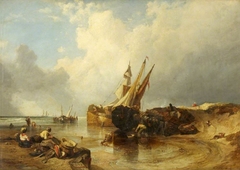 Scene on the Flemish Coast, the Tide making in by Clarkson Frederick Stanfield