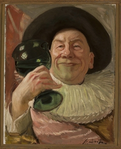 Self-portrait in the style of Frans Hals