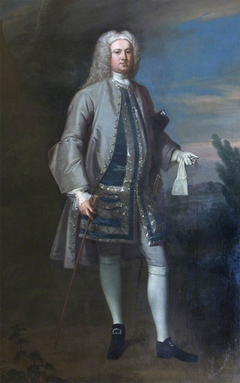 Sir Thomas Saunders Sebright, 4th Bt (1692-1736) or, possibly, Mr Crawley by William Aikman