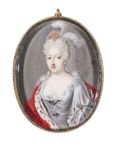 Sofia Charlotta Karolina (1678-1749), prinsessa av Hessen-Kassel, gift hertiginna av Mecklenburg-Schwerin by Okänd