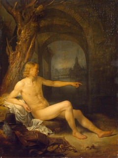 Soldier Bather by Gerrit Dou