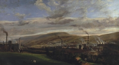South Wales industrial landscape by Penry Williams