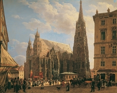 St. Stephen's Cathedral in Vienna by Rudolf von Alt