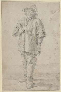 Staande man, zijn rechterhand in zijn vest gestoken by Unknown Artist