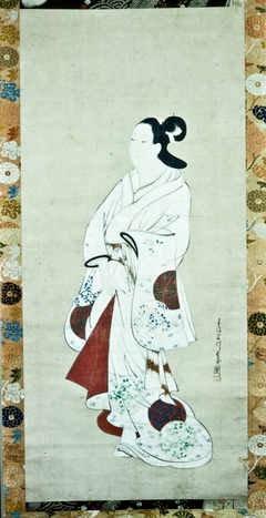 Standing Prostitute in White Kimono
