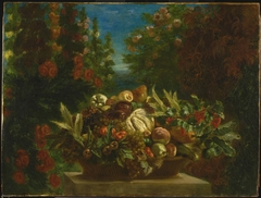 Still Life with Flowers and Fruit by Eugène Delacroix