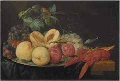 Still Life with Fruit and Boiled Crayfish by Joris van Son