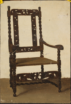 Study of a Renaissance armchair by Jean Lulves