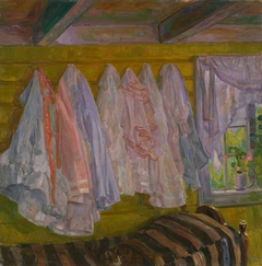 Summer Dresses, interior from Seljord by Thorvald Erichsen