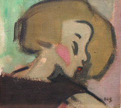 The apple girl by Helene Schjerfbeck
