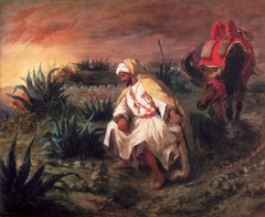 The Arabs at the Grave by Eugène Delacroix