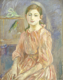 The Artist's Daughter with a Parakeet