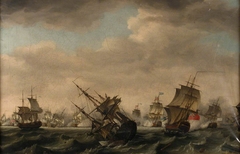 The battle of Quiberon Bay, 20 November 1759 by Francis Swaine
