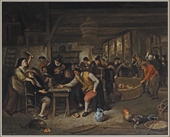 The Cockfight by Jan Steen