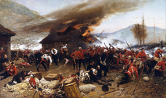 The defence of Rorke's Drift 1879 by Alphonse de Neuville