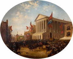 The Duke of Cambridge Leaving the Town Hall, Birmingham by Samuel Lines