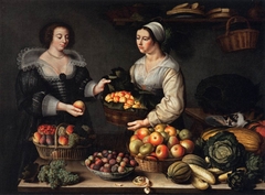 The Fruit and Vegetable Costermonger by Louise Moillon