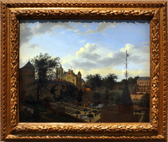 The Garden of the Old Palace, Brussels by Jan van der Heyden
