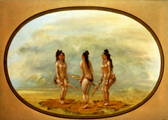 The Handsome Dance - Goo-a-give by George Catlin