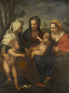 The Holy Family with Saint Catherine by after Andrea del Sarto