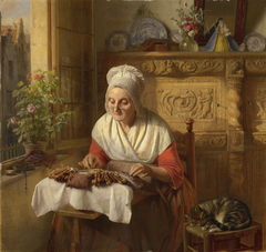 The Lace Maker by Josephus Laurentius Dyckmans