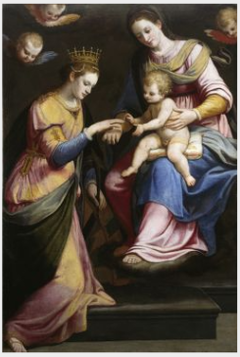 The Mystic Marriage of Saint Catherine by Benedetto Velli
