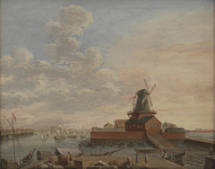 The Naval Dockyards at Christianshavn by Giovanni Antonio Cesari