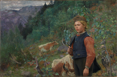 The Poet Vinje as Shepherd Boy by Christian Skredsvig