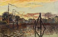 The Port of Zaandam by Claude Monet