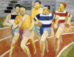 The Runners by Robert Delaunay