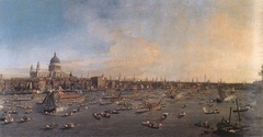 The Thames and the City by Canaletto