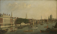 The Thames at Somerset House by Style of Samuel Scott