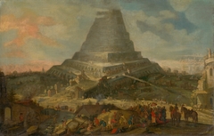 The Tower of Babel by Nizozemský maliar zo 17 storočia