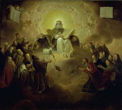 The Twenty-Four Elders Kneeling before the Lamb by Jacob Willemsz de Wet