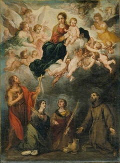 The Virgin and Child with Saints by Bartolomé Esteban Murillo