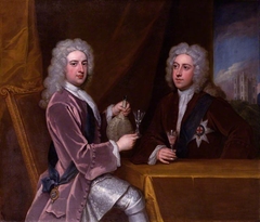 Thomas Pelham-Holles, 1st Duke of Newcastle-under-Lyne; Henry Clinton, 7th Earl of Lincoln by Godfrey Kneller